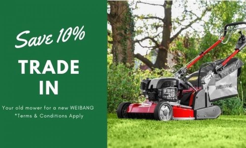 Trade in your old lawn mower for a new WEIBANG