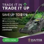 Save up to £175.00 when you trade in your old mower!